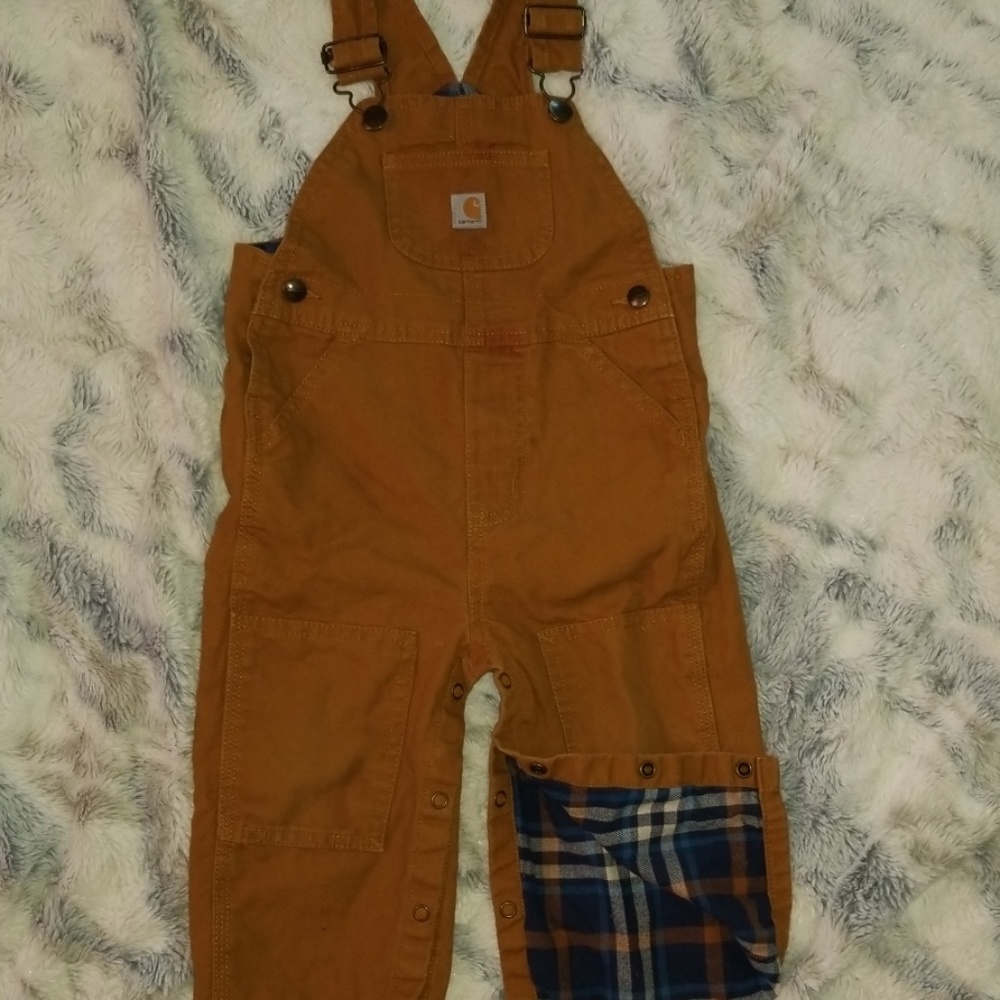 Carhartt Flannel Lined Overalls/ One Piece 18month